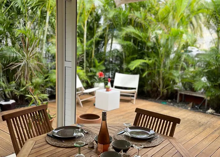 Jardin Tropical - Logement 4 Personnes Le Gosier
